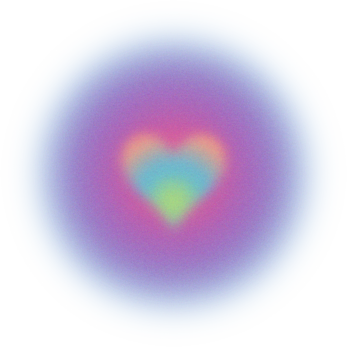 Buildable Abstract Glowing Gradient Aura Encircled Heart